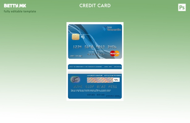 Шаблон за мастер картички на банката во модерен стил Бразил Votorantim